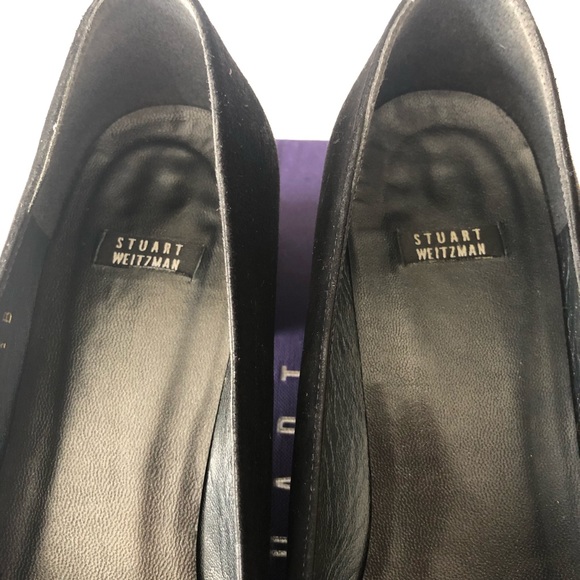 Stuart Weitzman suede leather block heel shoes - Picture 7 of 7